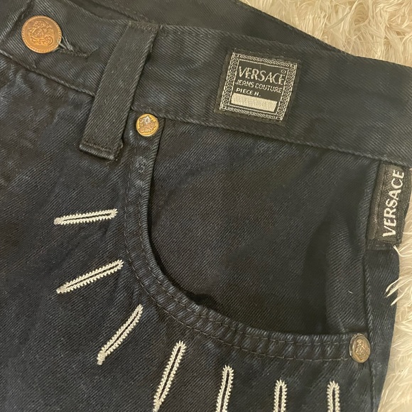 Versace slim jeans.dark blue.condition 7/10.no damage.smoke free - Picture 3 of 7
